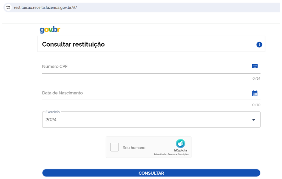 Como consultar a restituição 2024?